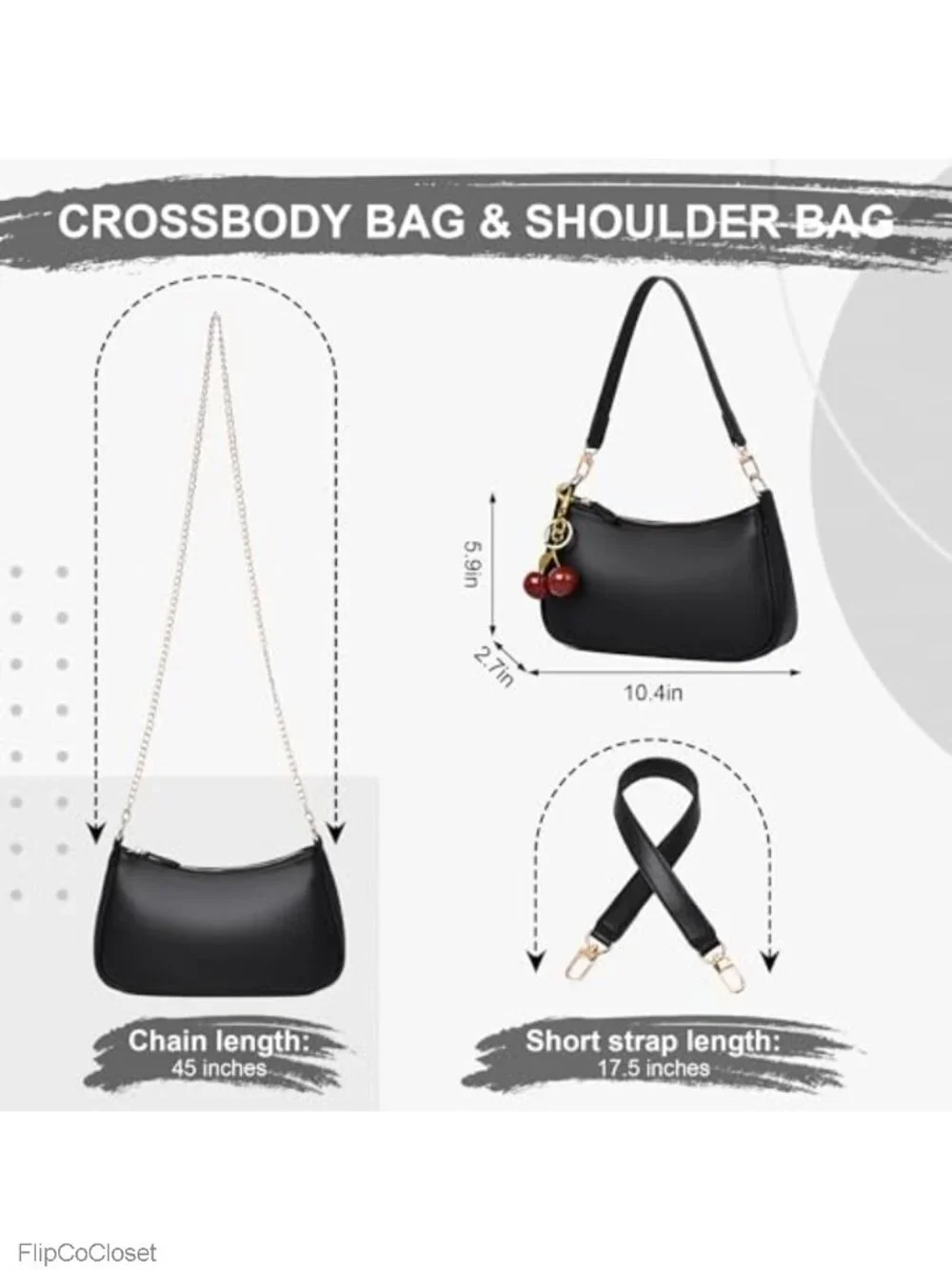 Faux Leather Mini Hobo Shoulder Bag Crossbody Purse RFID Anti-Theft